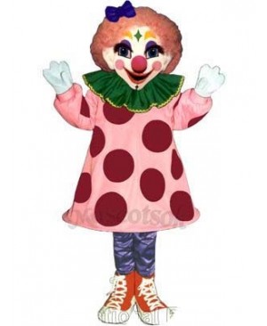 Girl Clown Mascot Costume