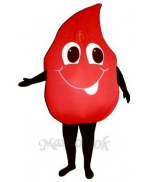 Blood Drop Mascot Costume