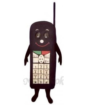 Black Cell Phone Mascot Costume