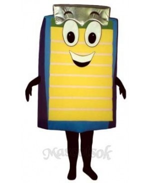 Clip Board Mascot Costume