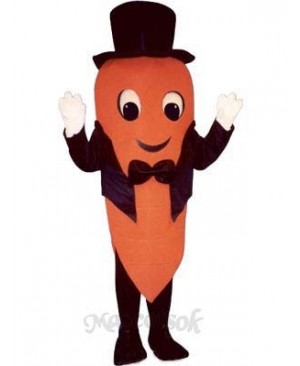 Carrot with Tailcoat & Hat Mascot Costume