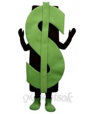 Dollar Sign Mascot Costume