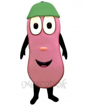 Jelly Bean with Beanie Mascot Costume