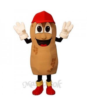 Umpire Peanut with Hat, Shoes & Gloves Mascot Costume