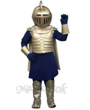 Silver Knight Mascot Costume