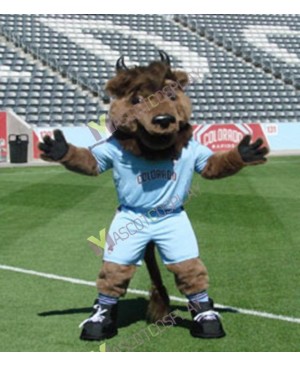 Team Sport Mascot MARCO VAN BISON Mascot Costume Halloween Christmas Party Outfit