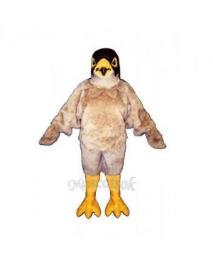 Cute Tan Eagle Mascot Costume