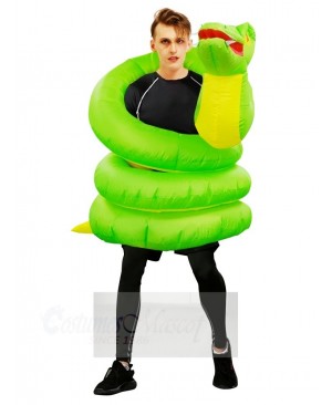 Inflatable Green Snake Boa Python Costume Halloween Christmas for Adults