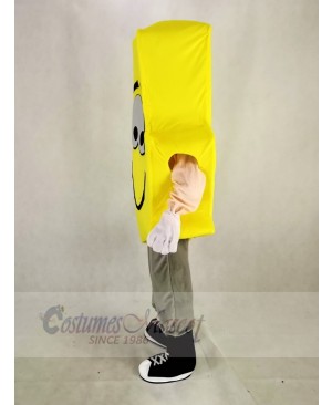 Yellow Lightning Mascot Costume