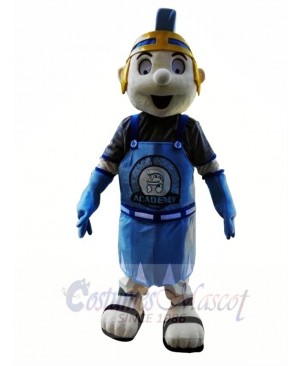 Blue Knight Spartan Trojan Mascot Costume 