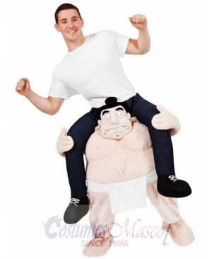 Carry Me Japanese Sumo Costume Wrestler Ride On Piggy Back Mascot Costume