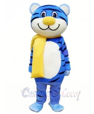 Blue Tiger Mascot Costume Free Shipping 