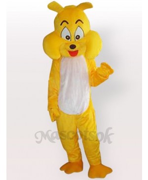 Yellow Dog Adult Mascot Costume