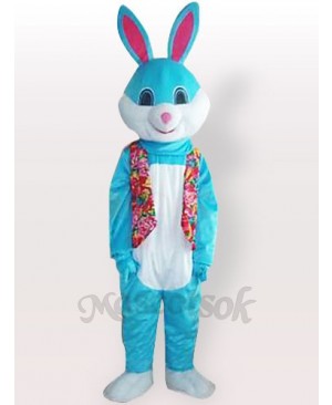 Blue Easter Bunny Rabbit Adult Mascot Costume