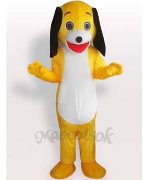 Yellow Little Dog Adult Mascot Costume