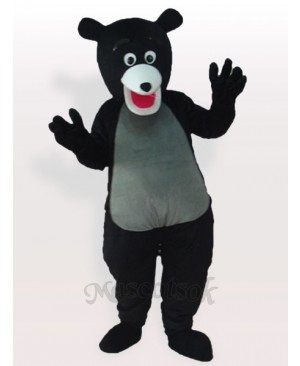 Obese Black Bear Adult Mascot Costume