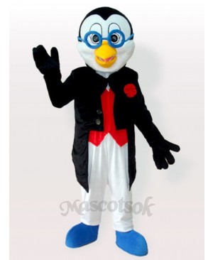 Doctor Penguin in Tuxedo Adult Mascot Costume