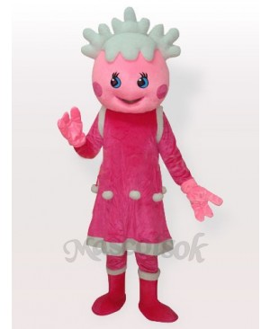 The Snow Pink Adult Mascot Costume