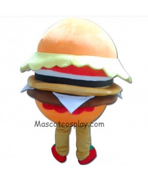 High Quality Adult Food Hamburger Mascot Costume