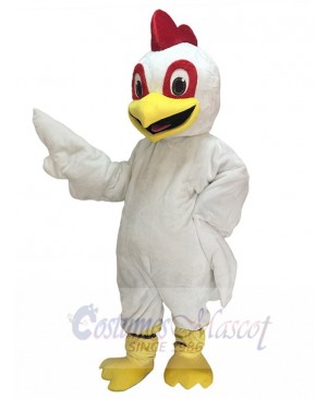 New White Chick Chicken Mascot Costume Animal