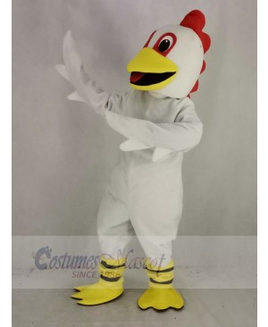 White Chicken Mascot Costume Animal