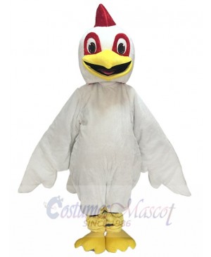 New White Chick Chicken Mascot Costume Animal