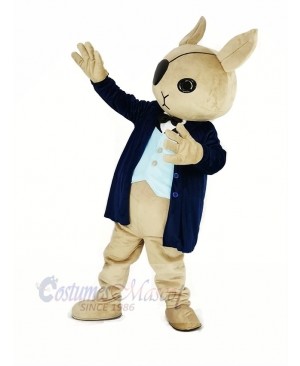 Cool Rabbit Butler Mascot Costume 