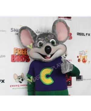 Chuck E. Cheese Mascot Costume Chuck E. Cheese Fast Food Promotion Mascot Costume