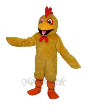 Plush Yellow Chicken Mascot Adult Costume