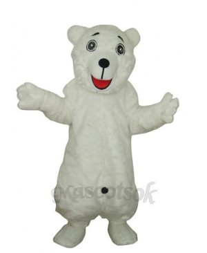 White Polar Bear Adult Mascot Costume