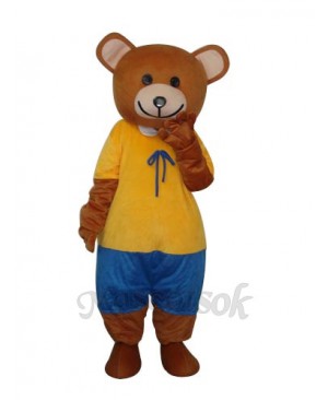 New Ribbon Teddy Bear Mascot Adult Costume