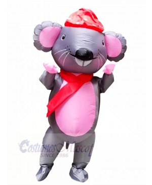 Mr. Mouse with Red Hat Inflatable Mascot Costumes Cartoon