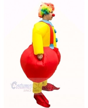 Clown with Big Fat Ass Joker Inflatable Halloween Christmas Mascot Costume Cartoon