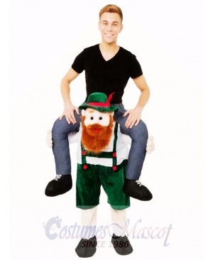 Piggy Back Carry Me Bavarian Beer Guy Ride Mascot Costume Fancy Dress