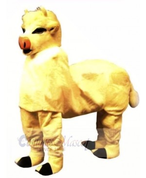 Cute Yellow New 2 Person Cow Mascot Costume