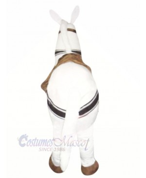 Cute White New 2 Person Horse Mascot Costume