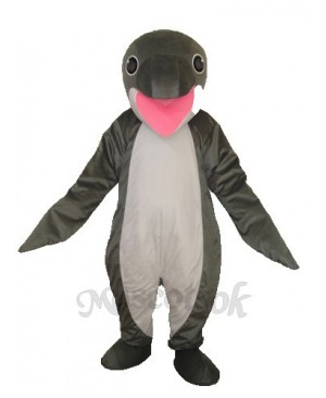 Grey Penguin Mascot Adult Costume