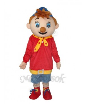 Black Mouth Pinocchio Mascot Adult Costume