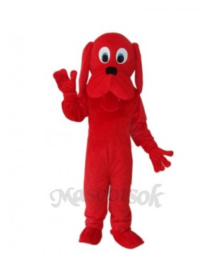 Red Dog Mascot Adult Costume