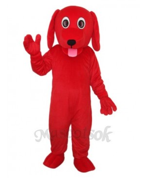 Little Red Dog Mascot Adult Costume