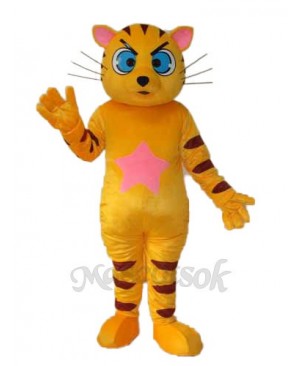 Yellow Cat Mascot Adult Costume