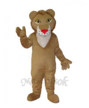 Yellow Lion Mascot Adult Costume