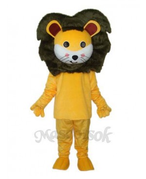 Small Yellow Lion Mascot Adult Costume