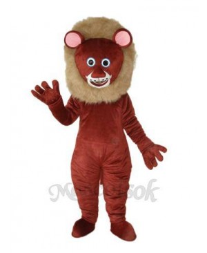 Dark Brown Lion Mascot Adult Costume