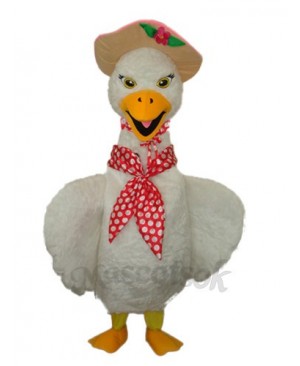 Swan Mascot Adult Costume