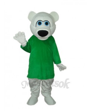 Strange White Bear Mascot Adult Costume