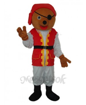 Pirate Bear Mascot Adult Costume