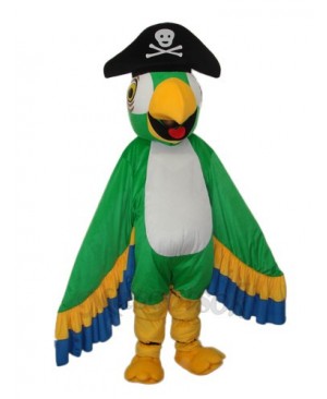 Green Pirate Parrot Mascot Adult Costume