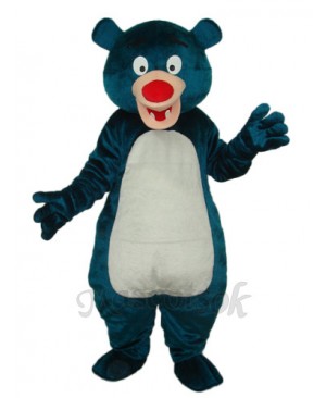 Blue Bear Mascot Adult Costume