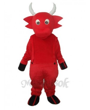 Red Cow Mascot Adult Costume